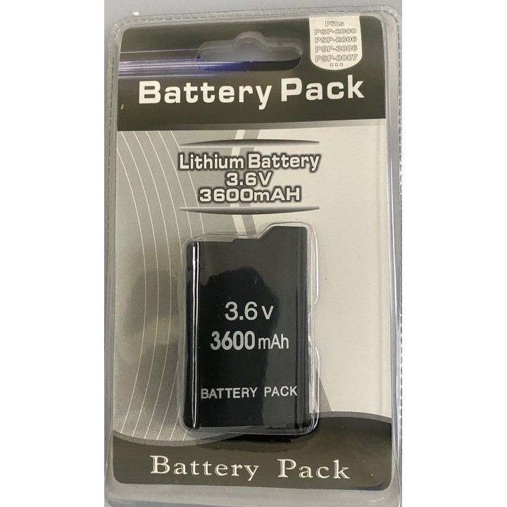 New 3.6v 3600mah battery pack for sony psp 2000 slim