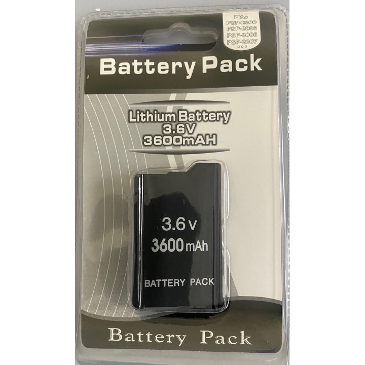 3.6v 3600mah lithium-batterie flache ersatz schlanke spielkonsole psp2000 psp3000 psp 2000 3000