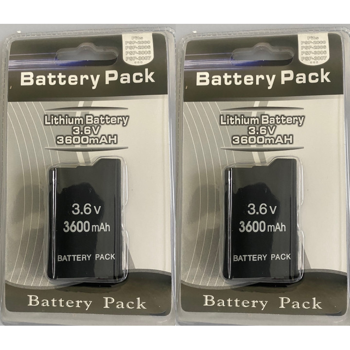 Batterie lithium 3.6v 3600mah psp 2000 3000 ds lite gameboy nintendo psp2000 psp3000 slim plate