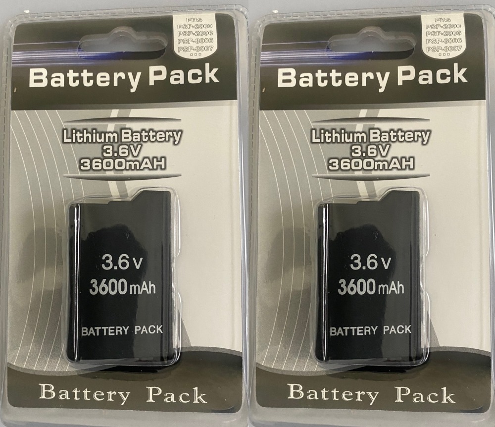 3.6v 3600mah batteria al litio sottile piatto di ricambio per console di gioco psp2000 psp3000 psp 2000 3000