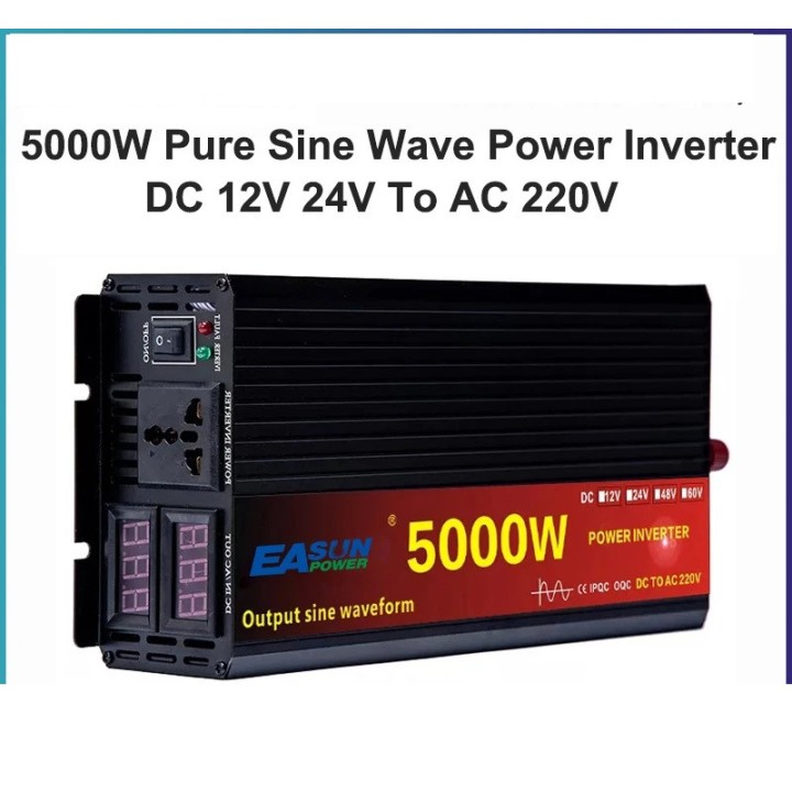 Converte inverter sinusoidale da 24 V CC a 220 V CA 3000 W 4000 W 5000 W picco 2500 W continuo