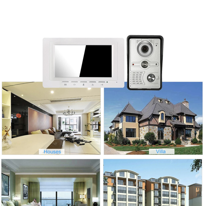 7 Inch 18cm Video Door Phone Doorbell Intercom -camera 1-monitor Night Vision SY801FA11