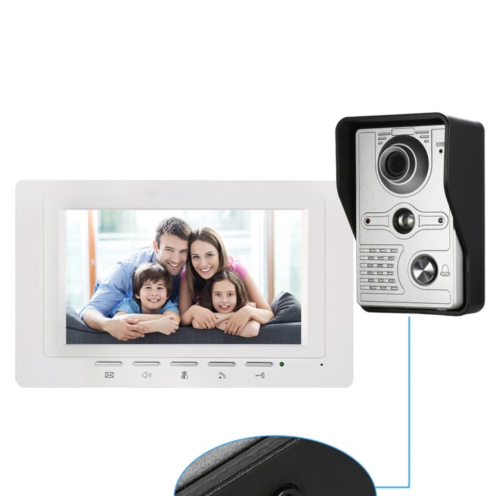 7 Inch 18cm Video Door Phone Doorbell Intercom -camera 1-monitor Night Vision SY801FA11
