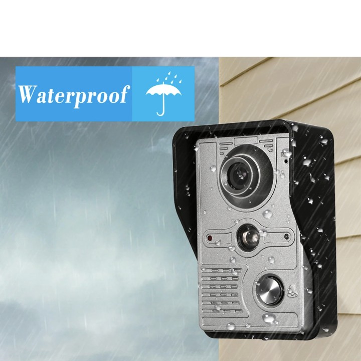 7 Inch 18cm Video Door Phone Doorbell Intercom -camera 1-monitor Night Vision SY801FA11