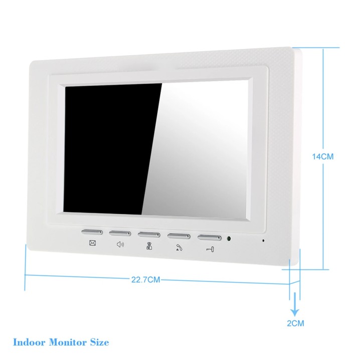 7 Inch 18cm Video Door Phone Doorbell Intercom -camera 1-monitor Night Vision SY801FA11
