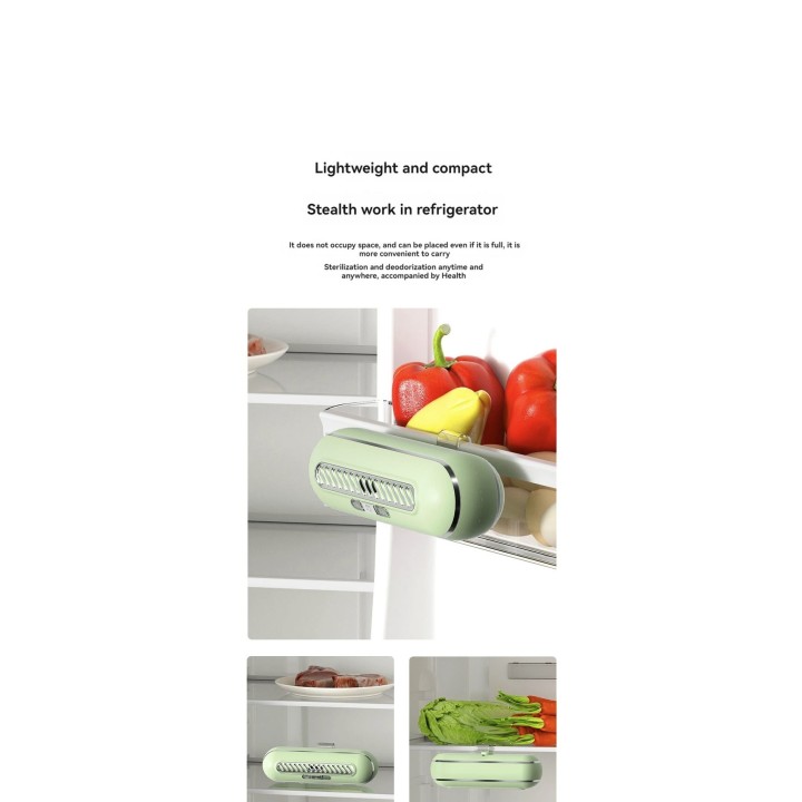 Air Purifier Ozone Generator Deodorizer Fridge Anti Odor Preservation Fruits and Vegetables