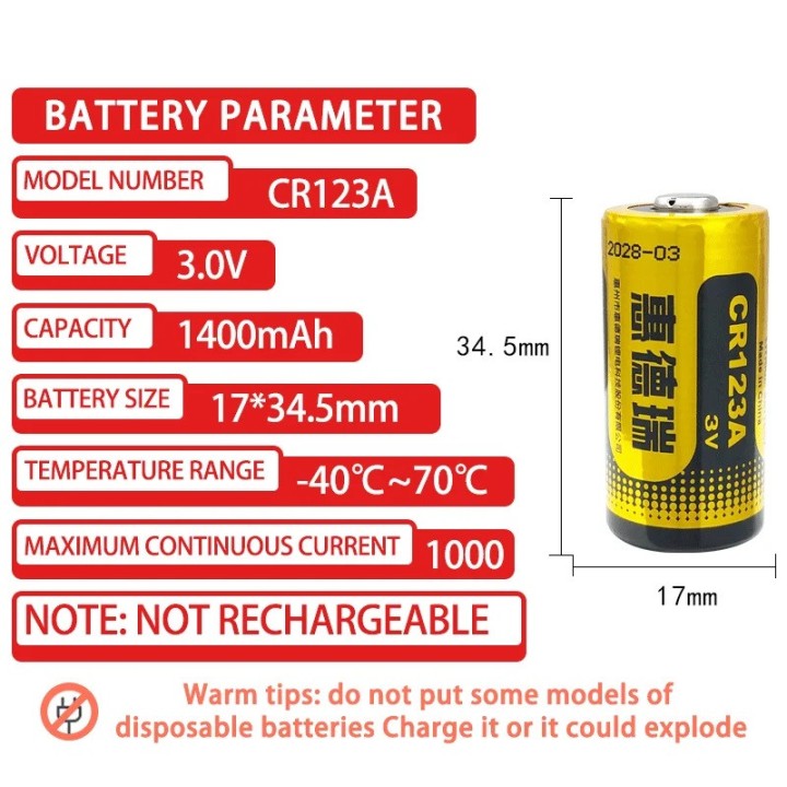 Lithium 3.0v 1300mah (1st. blister)
