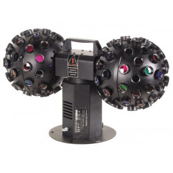 Bright lighting party two balls swing vdl1502rb 6 colors double rock ball velleman - 1