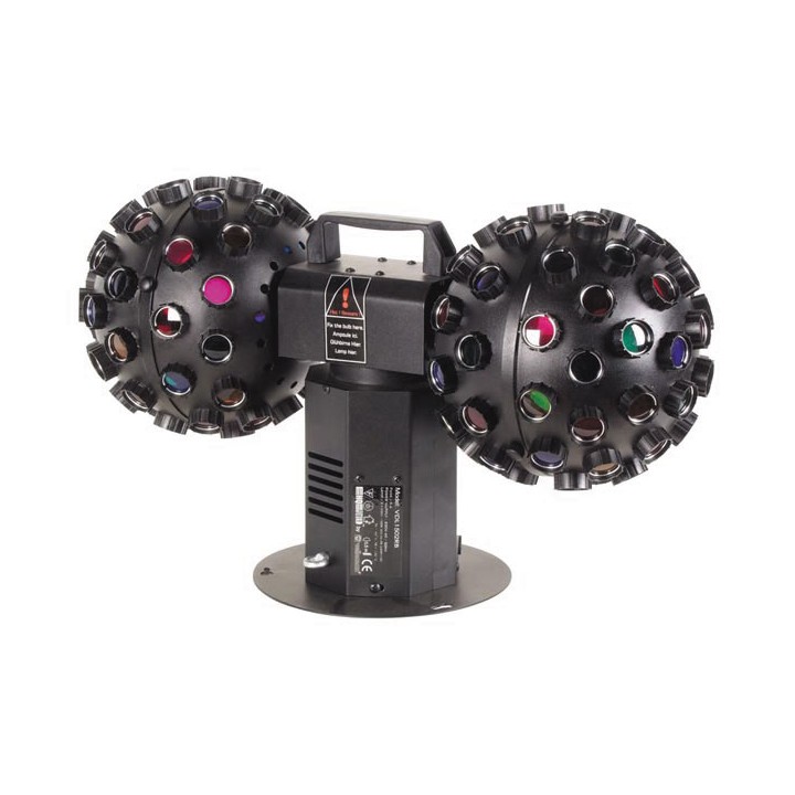 Bright lighting party two balls swing vdl1502rb 6 colors double rock ball velleman - 1