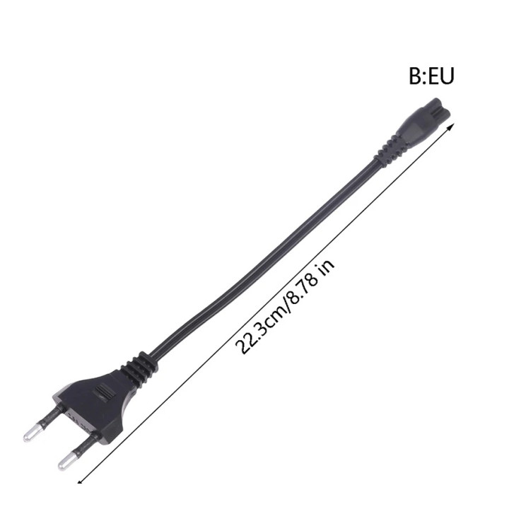 2 Cordon euro piranha chargeur universel 220v 110v KSG001 pour arme lampe torche electrique taser S31 YH-928-58 TW-928 519