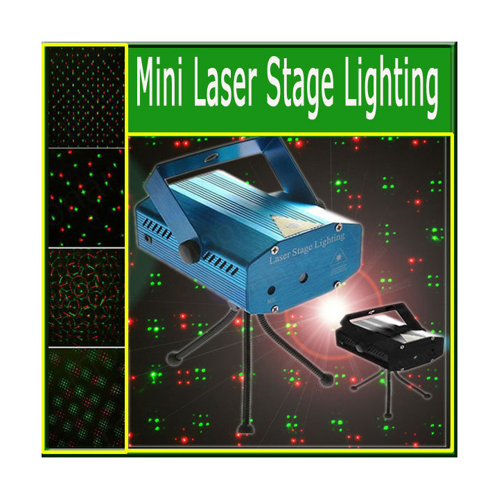 Mini láser de luz roja de color verde claro holográfica h4354 efectos de  luz multicolor