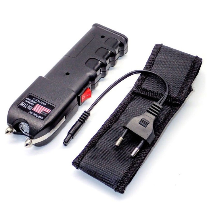 Cordon euro chargeur piranah 220v 110v KSG001 pour arme lampe torche electrique piranha taser S31 YH-928-58 TW-928 519 TW-809