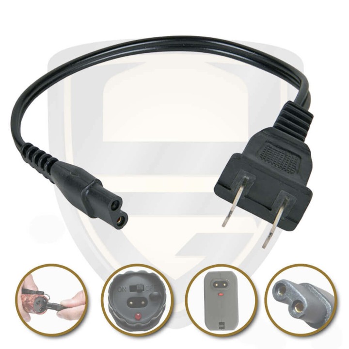 Universal-Ladegerät mit US-Kabel 220 V 110 V KSG001 für Elektrowaffen-Taser S31 YH-928-58 TW-928 519