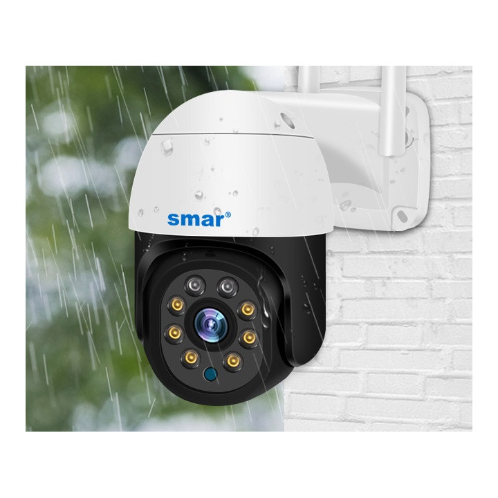 Telecamera di sorveglianza esterna PTZ IP WIFI hd 2MP/1080P wireless 4x zoom visione notturna ia Audio