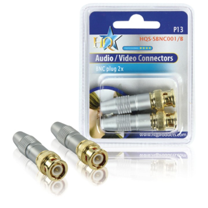 Enchufe 2 video bnc macho x audio conectores de oro amarillo de metal plateado konig - 4