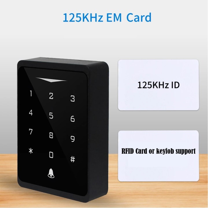 Keyboard alarm access control WiFi 2.4G Tuya Smartlife waterproof IP66 autonomous RFID card reader 125