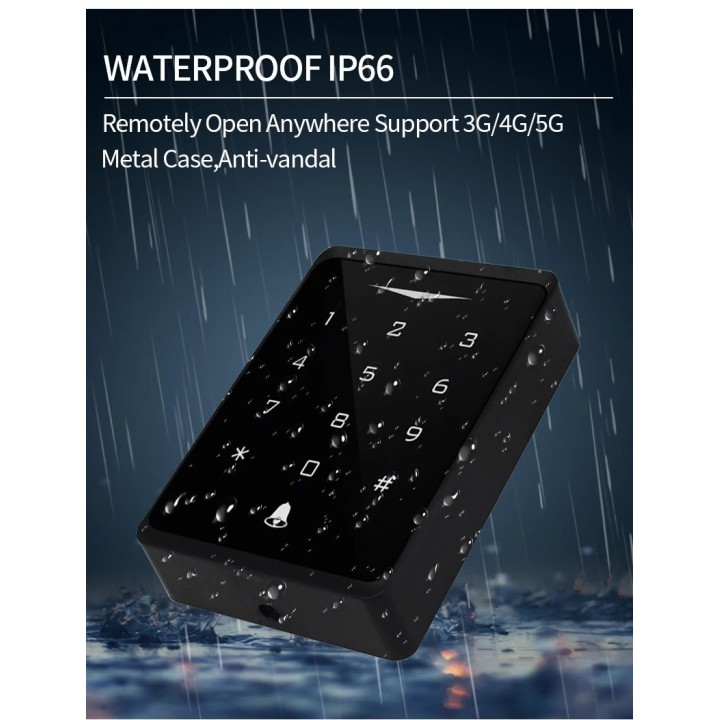 Tastiera allarme controllo accessi WiFi 2.4G Tuya Smartlife waterproof IP66 lettore di carte RFID autonomo 125