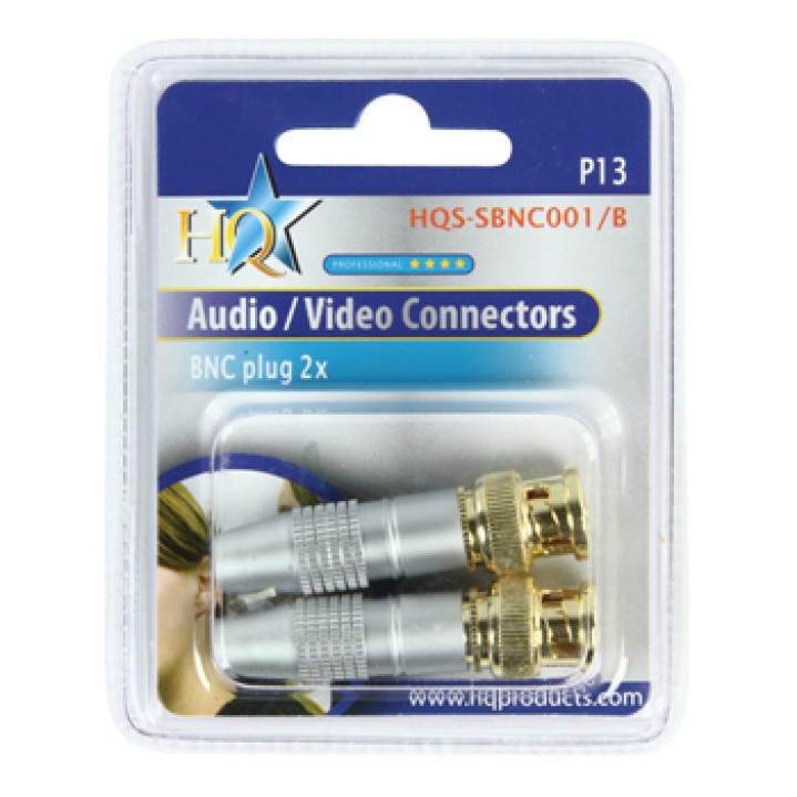 Enchufe 2 video bnc macho x audio conectores de oro amarillo de metal plateado konig - 3