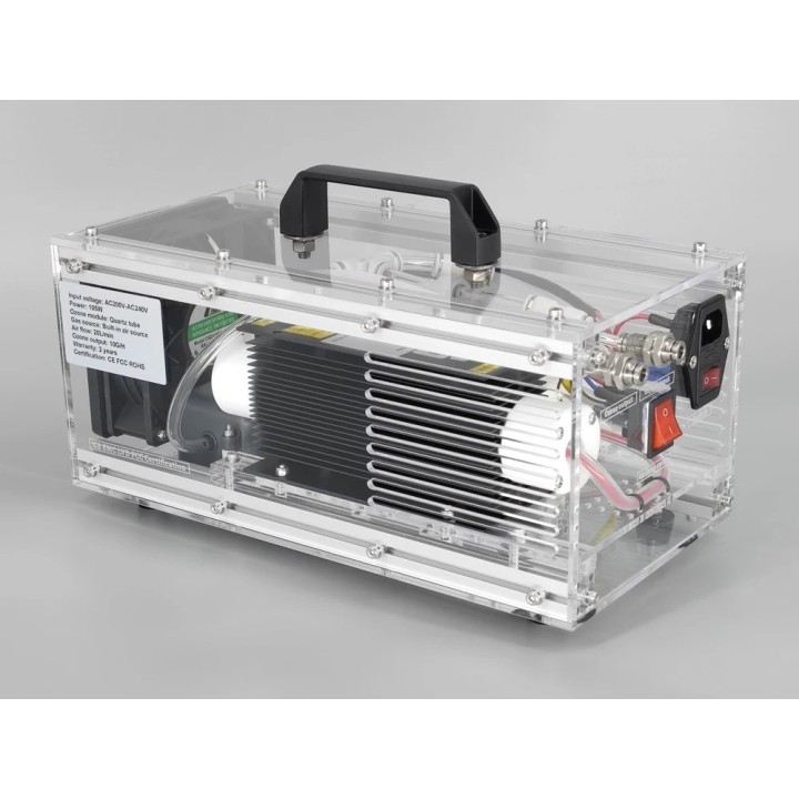 Generatore di ozono CE 110v 220v 105w 10g/h 20L/min tubo al quarzo depuratore d'acqua spa piscina stagno