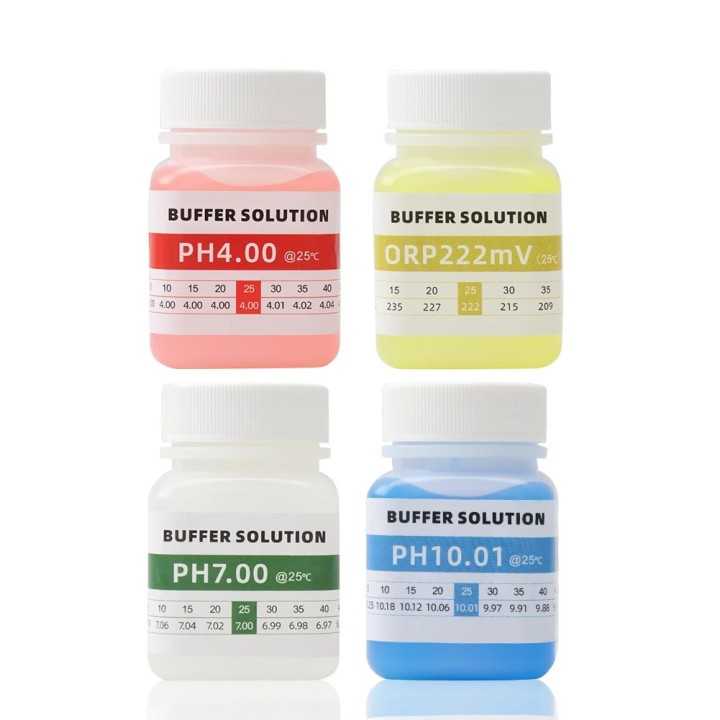 4 50 ml ORP-Tester für PH-Meter-Kalibrierungslösung PH4 PH7 PH10 ORP221mv-Kalibrierung