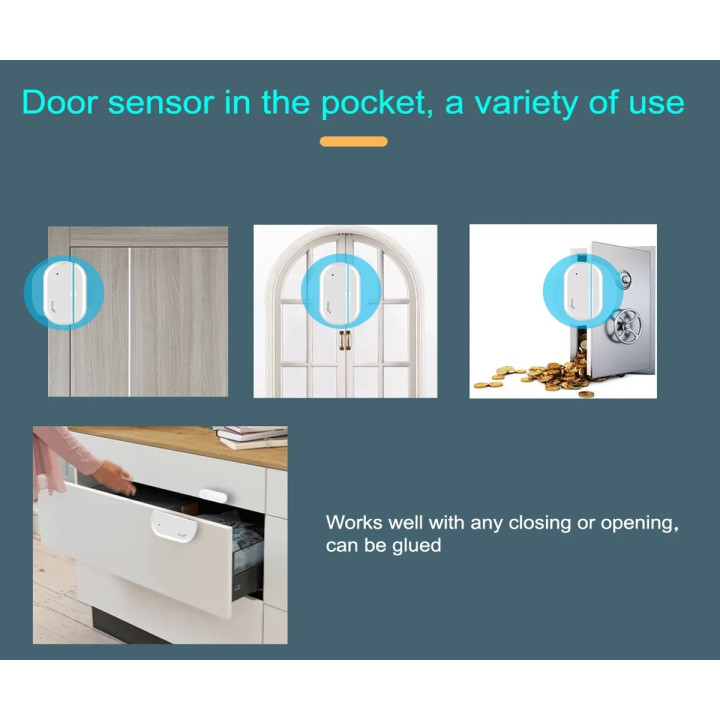 Drahtloses Smart-Home-Alarmsystem, Einbruchschutz Tuya Smart Life Control 2,4 G WLAN 125 dB