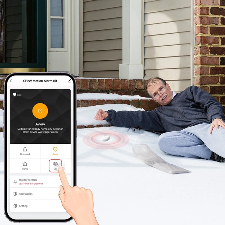 Système alarme Wifi sirene sans fil 125db protection contre le cambriolage contrôle Tuya Smart Life