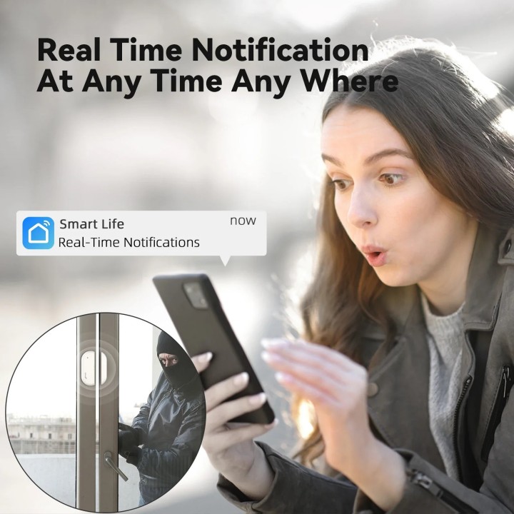 Wireless Smart Home Alarm System Burglar Protection Tuya Smart Life Control 2.4G Wi-Fi 125dB