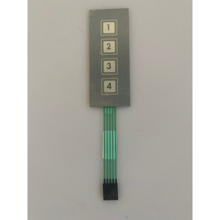 flexible Folientastatur, 4-Tasten-Schalter, 5-Draht-Bandmatrix-Alarm 85x38mm
