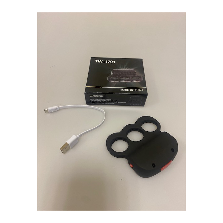 Pistola eléctrica "knuckler" recargable sector Piraña 2,000,000 Voltios