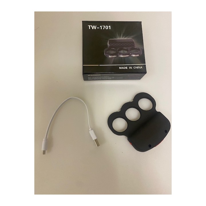 Pistola eléctrica "knuckler" recargable sector Piraña 2,000,000 Voltios