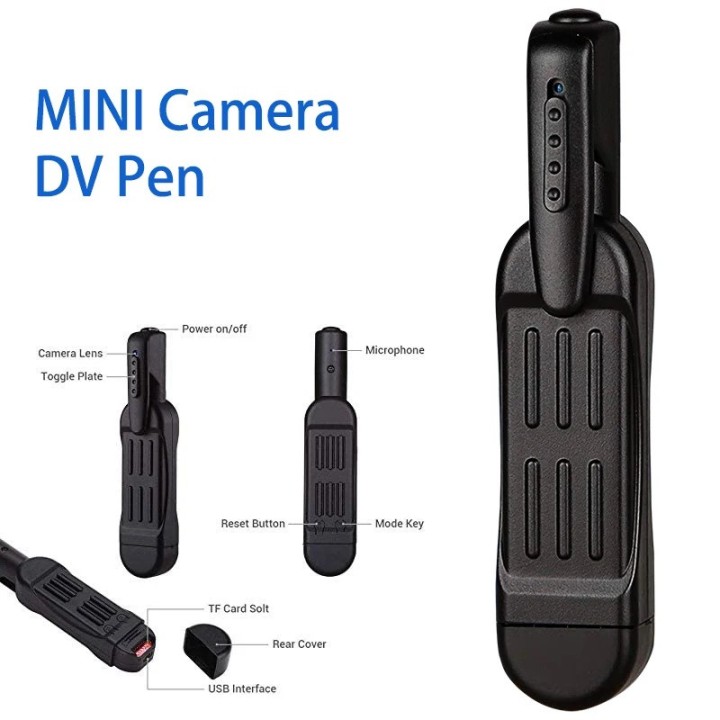 Pen spy camera audio video recorder max 16gb monitoring discrete espionage