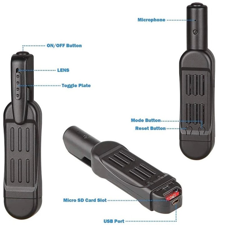 Stylo clé usb mini camera numérique espionnage avec carte mémoire 16Go