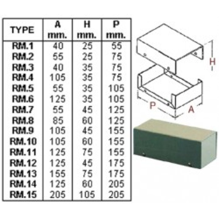 Caja retex minibox 105x45x155mm cen - 1