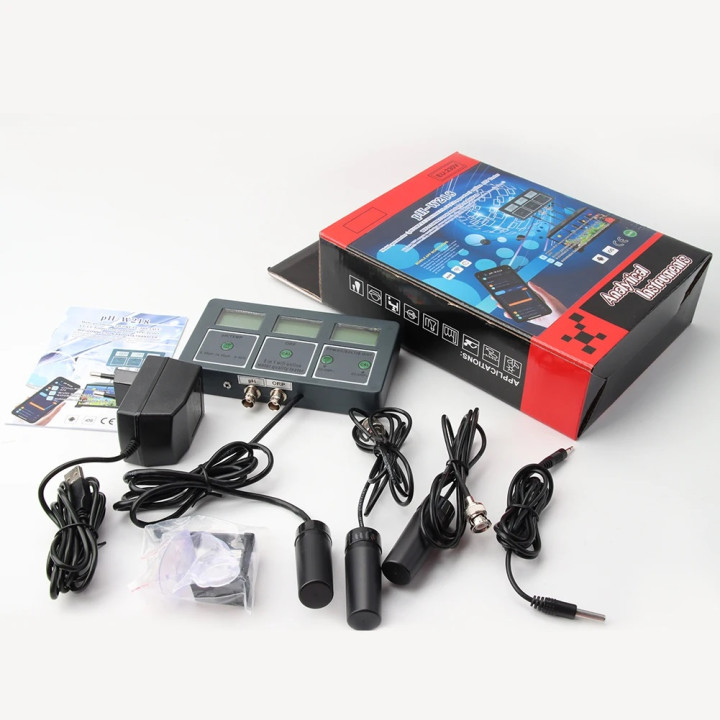 Enregistreur 220v WiFi Tuya PISCINE température ph orp salinité TDS Testeur eau analyseur spa aquarium