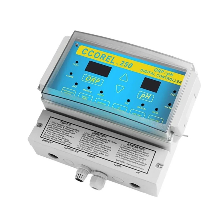 Controller digitale automatico Qualità dell'acqua Monitor per piscina Sonda PH ORP Dosaggio automatico