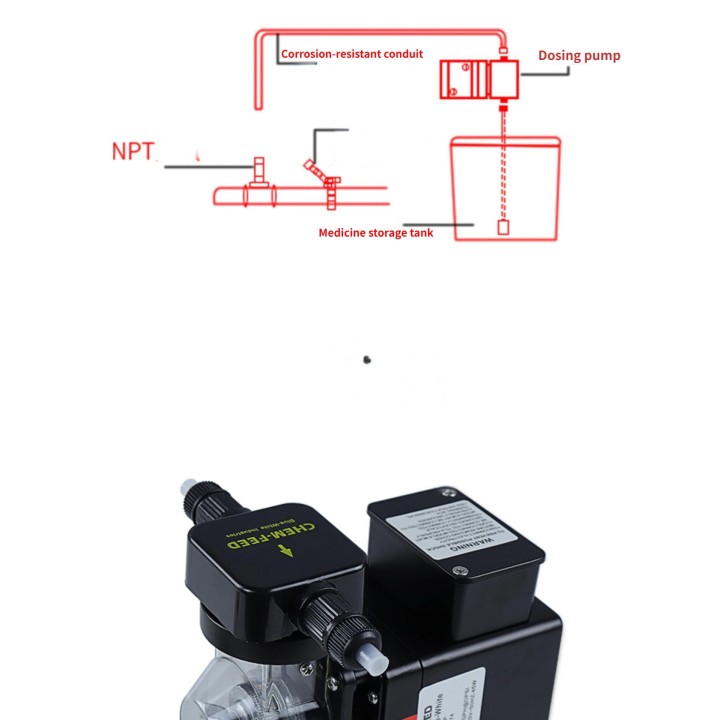 Pompa dosatrice automatica c-660p ph orp per apparecchiature di misurazione e sterilizzazione di piscine