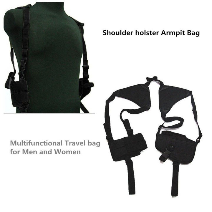 Holster hombro para pistola revolver de defensa gom gc27, gc27l self defender defensa personal