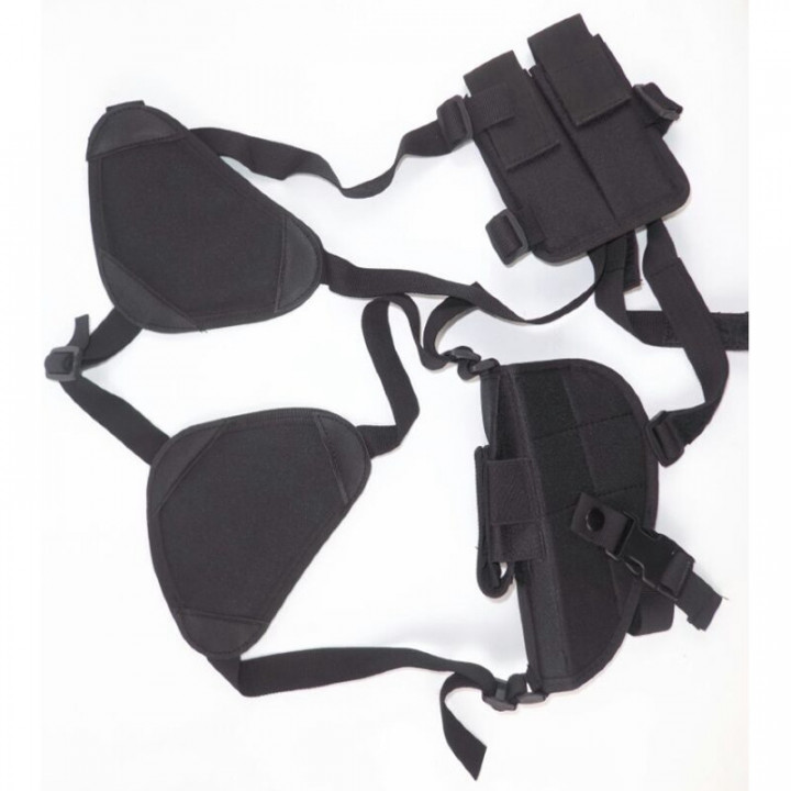 Holster hombro para pistola revolver de defensa gom gc27, gc27l self defender defensa personal