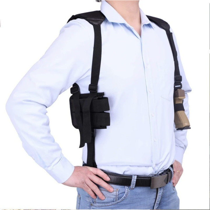 Holster hombro para pistola revolver de defensa gom gc27, gc27l self defender defensa personal