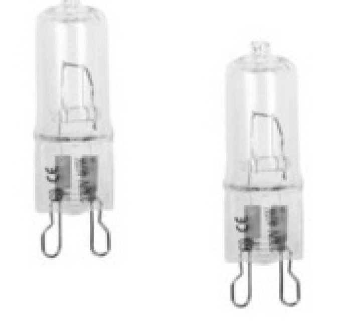 2 ampolle alogeni g9 28w 36w 40w 220v 230v 240v chiara 2000h luce illuminazione lamppada economia energia paulmann - 2