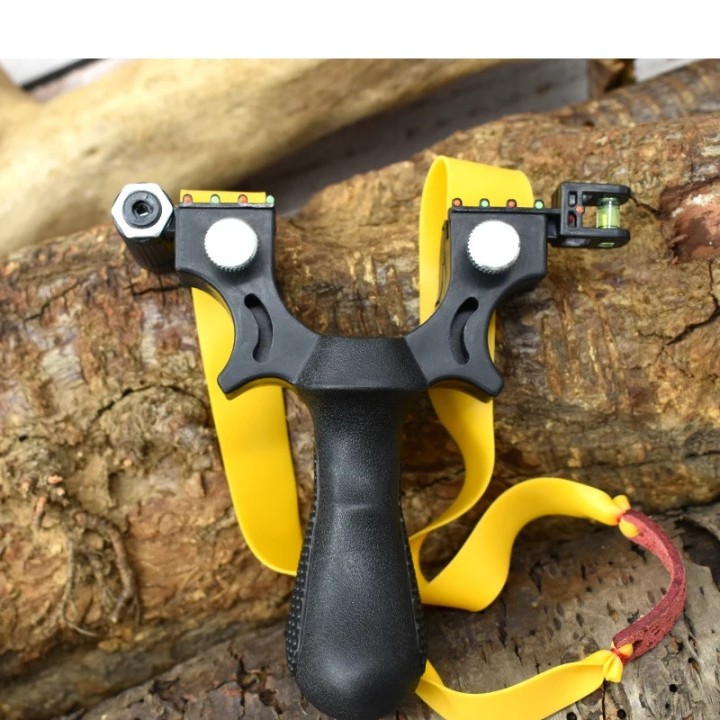 lance pierre catapulte laser avec élastique plat fronde super robuste pour la chasse tir à la cible