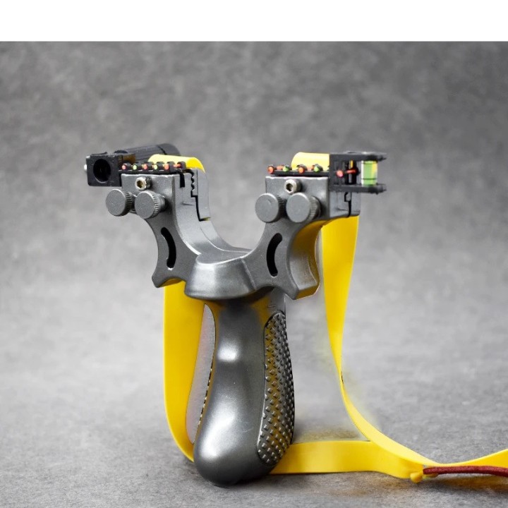 lance pierre catapulte laser avec élastique plat fronde super robuste pour la chasse tir à la cible