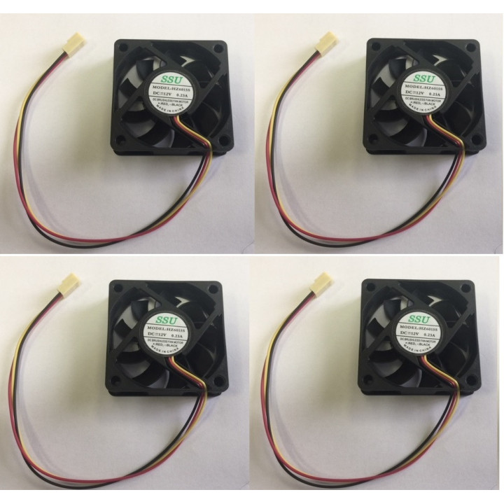 Ventilateur 12v 60mm 60x60x15mm connecteur 3 pins 12 volt ordinateur pc