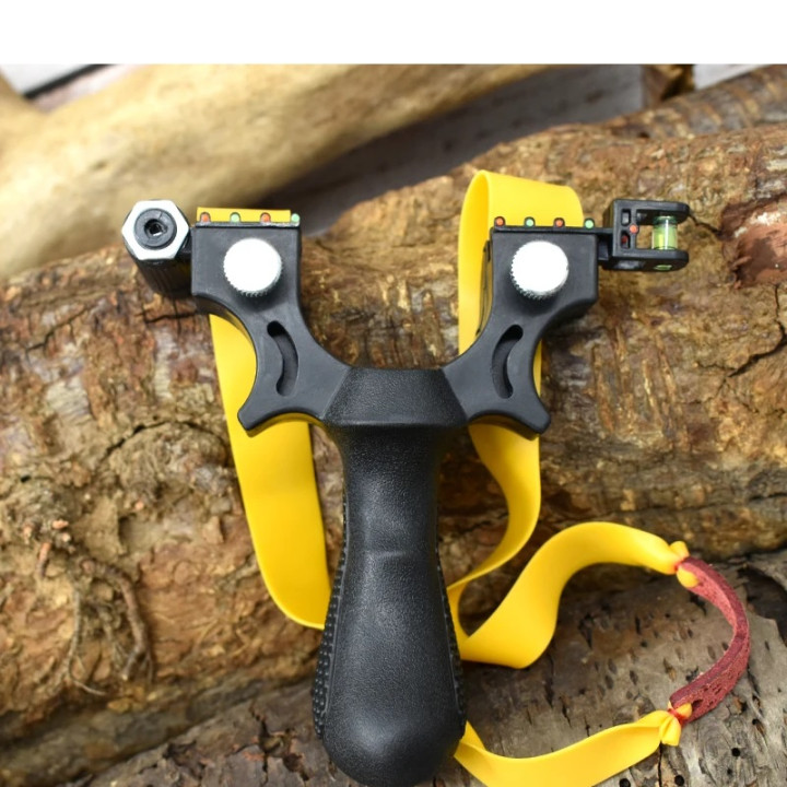 Slingshot Laser Catapult with Flat Rubber Band Super Sturdy Slingshot for Hunting Target Shooting