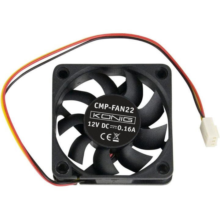 Ventilateur 12v 60mm 60x60x15mm cmp-fan22 connecteur 3 pins 12 volt ordinateur pc könig