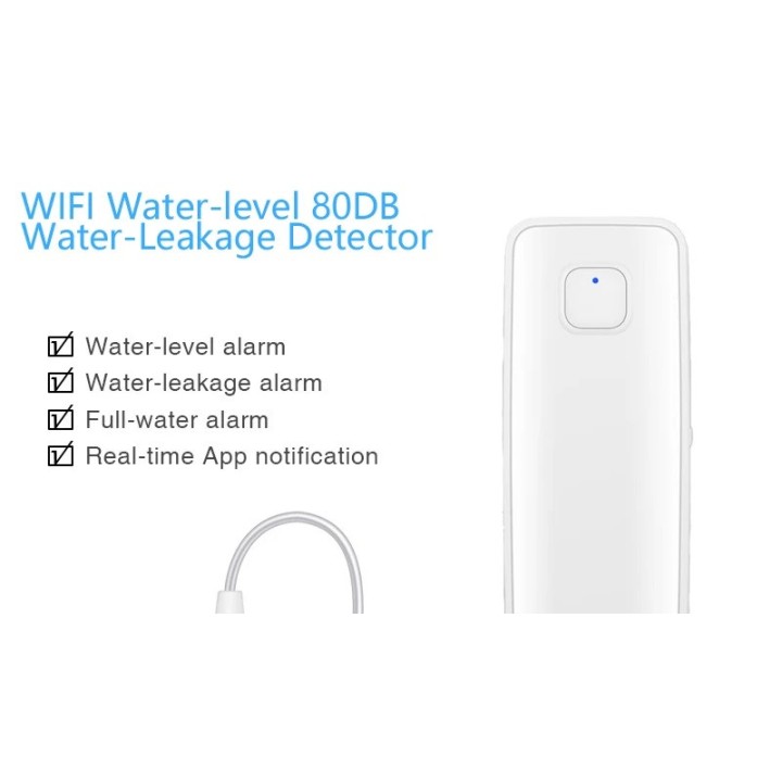 WiFi smart water leak sensor swimming pool overflow level detector tuya smart flood