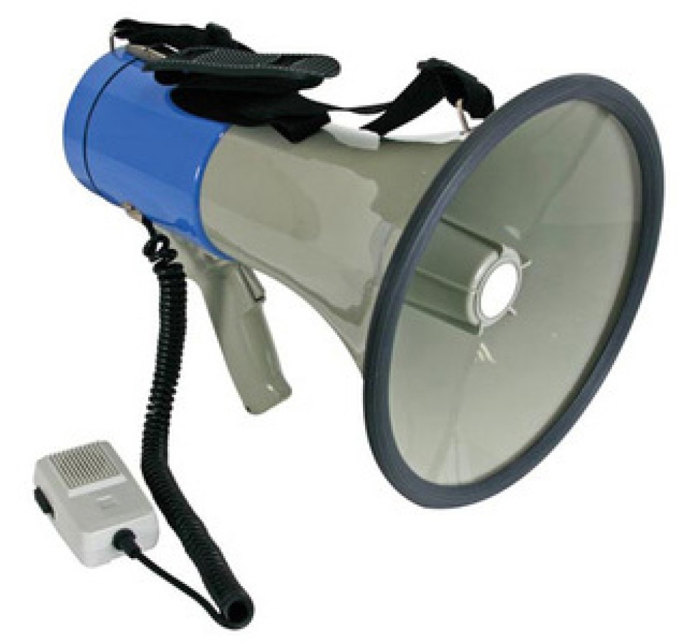 Megafono 25w 280m + sirena ø230x370mm konig - 1