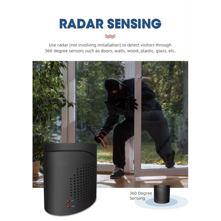 Watchdog Alarm 110v 220v 12v Radar Boat Barking Sensor Detector RL-300D ARD51