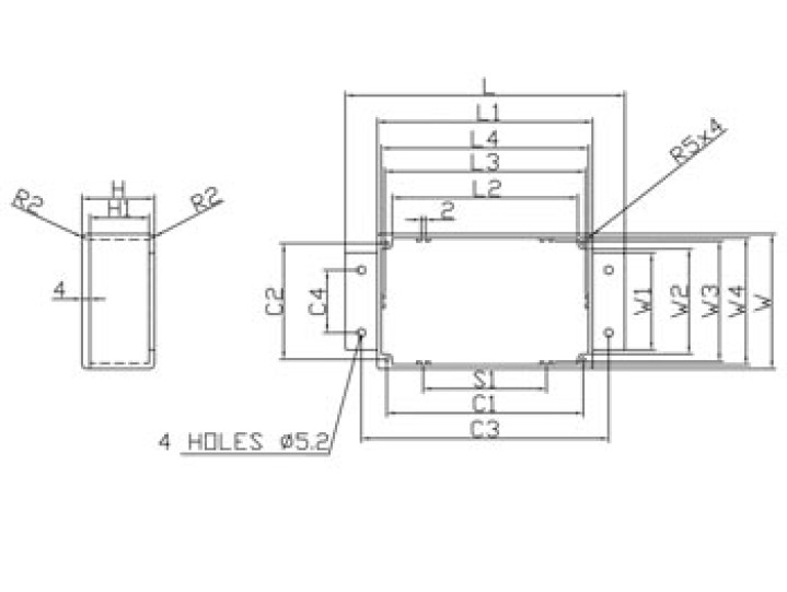 Custodia in alluminio pressofuso sigillata con flangia 140x100x75mm gbs29mf velleman - 1