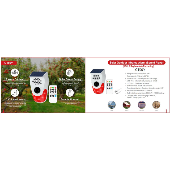 Watchdog Alarm 110v 220v 12v Radar Boat Barking Sensor Detector RL-300D ARD51